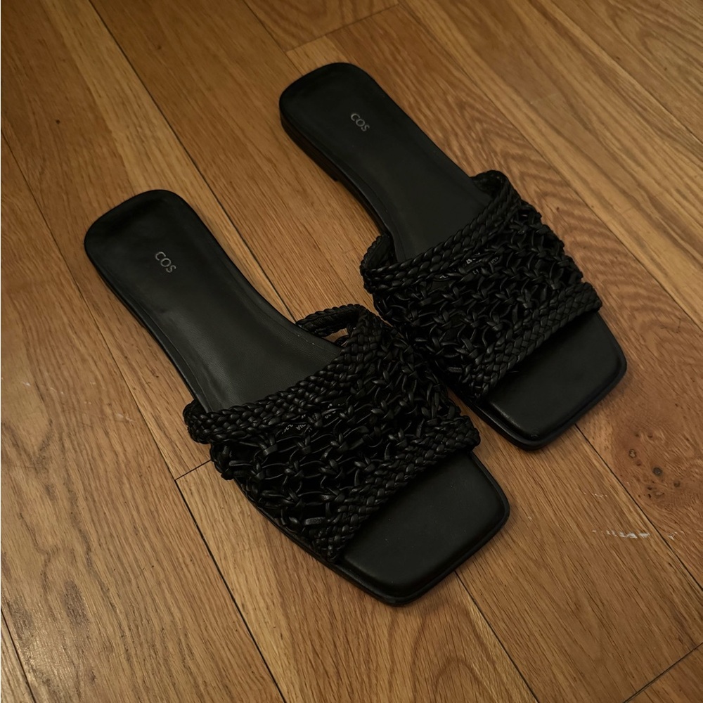 COS Macrame Leather Sandals